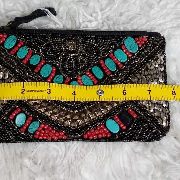 Sequined Beaded Wristlet - Picture 9 of 10